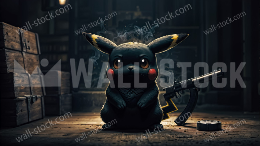 Pikachu as mafia boss (pokemon) noir 1930 the godfather