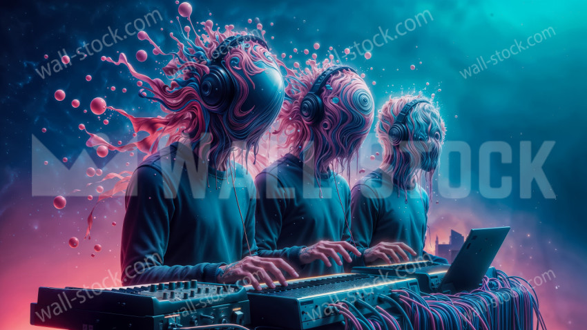 Splash dj brothers are giving a concert to an unknown universe